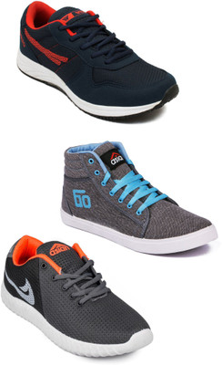 

Asian Men Casual & Running Shoes Combo Pack of 3 Casuals For Men(Multicolor