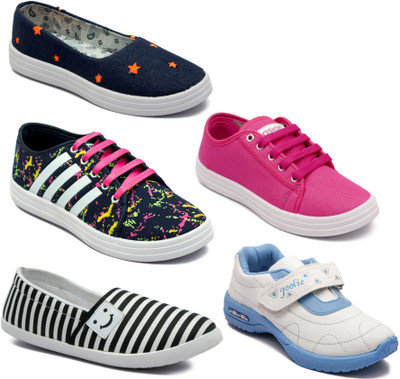 

Asian Women Casual & Running Shoes Combo Pack of  Casuals For Women(Multicolor