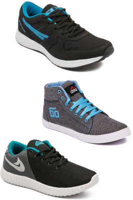

Asian Men Casual & Running Shoes Combo Pack of 3 Casuals For Men(Multicolor