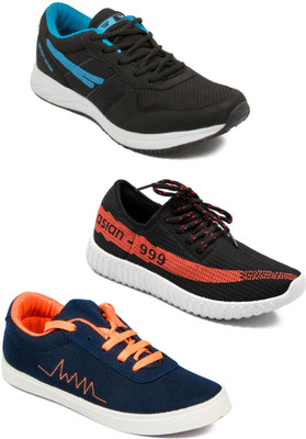 

Asian Men Casual & Running Shoes Combo Pack of 3 Casuals For Men(Multicolor