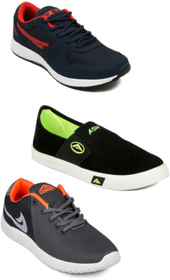 

Asian Men Casual & Running Shoes Combo Pack of 3 Casuals For Men(Multicolor