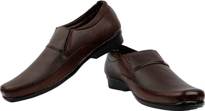 

AMJ AMJ Brown Formal Shoes Slip On For Men(Brown