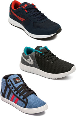 

Asian Men Casual & Running Shoes Combo Pack of 3 Casuals For Men(Multicolor