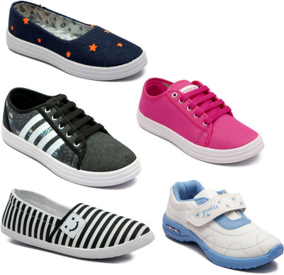 

Asian Women Casual & Running Shoes Combo Pack of 5 Casuals For Women(Multicolor