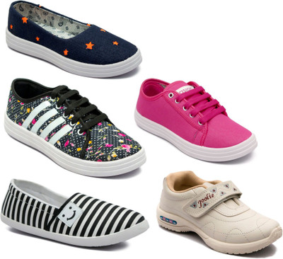 

Asian Women Casual & Running Shoes Combo Pack of 5 Casuals For Women(Multicolor