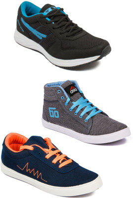 

Asian Men Casual & Running Shoes Combo Pack of 3 Casuals For Men(Multicolor