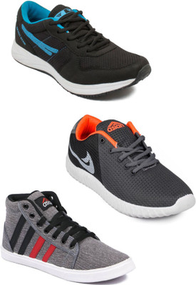 

Asian Men Casual & Running Shoes Combo Pack of 3 Casuals For Men(Multicolor