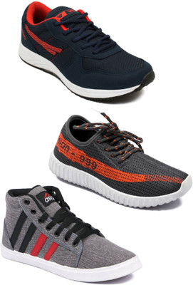 

Asian Men Casual & Running Shoes Combo Pack of 3 Casuals For Men(Multicolor