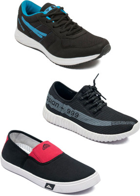 

Asian Men Casual & Running Shoes Combo Pack of 3 Casuals For Men(Multicolor