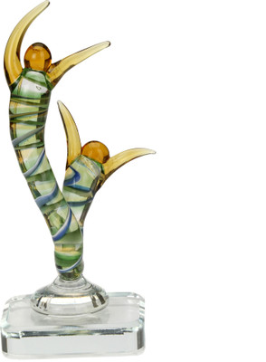 AFAST Decorative Showpiece - 13.5 cm(Glass, Multicolor)