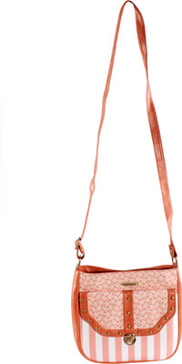 

Elvie Women Casual Tan Leatherette Sling Bag
