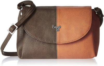 Baggit Women Casual Brown PU Sling Bag