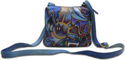 

Shankar Produce Girls Casual Multicolor Genuine Leather Sling Bag