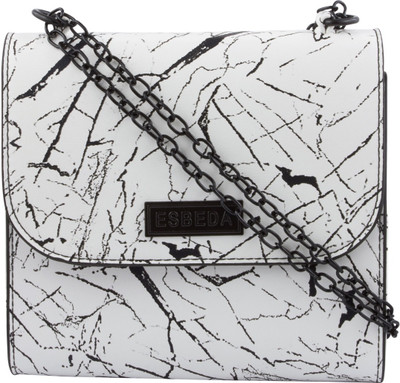 

ESBEDA Women Casual White PU Sling Bag
