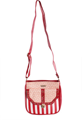 

Elvie Women Casual Red Leatherette Sling Bag