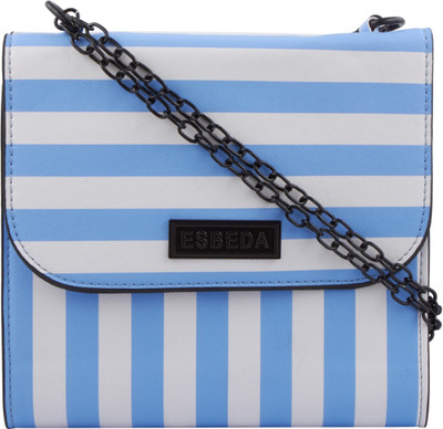 

ESBEDA Women Casual Blue, White PU Sling Bag