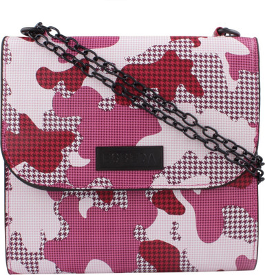 

ESBEDA Women Casual Pink, White PU Sling Bag