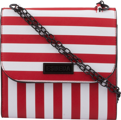 

ESBEDA Women Casual Red, White PU Sling Bag