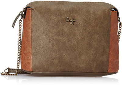 

Baggit Women Casual Brown PU Sling Bag