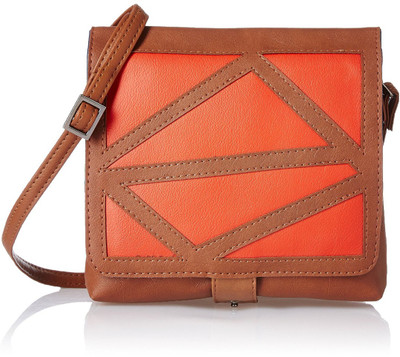 

Baggit Women Casual Orange PU Sling Bag