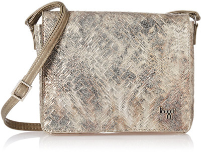 

Baggit Women Casual Silver PU Sling Bag