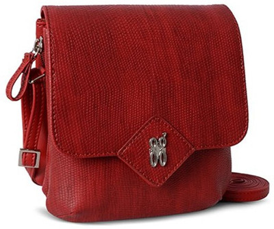 

Baggit Women Casual Red PU Sling Bag