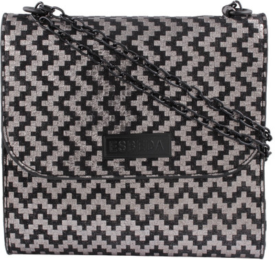 

ESBEDA Women Casual Silver PU Sling Bag