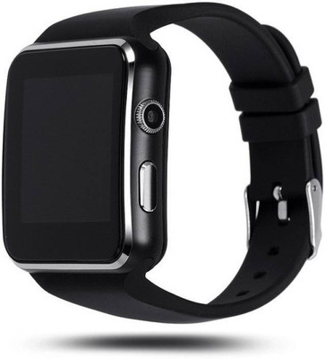 

Dirar Bluetooth Wrist Phone Mate Pedometer Fitness Activity Tracker 1.54" Curved Screen FM with Camera SIM TF Card Slot for Android phones Black Smartwatch(Black Strap Free Size)
