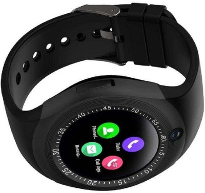 Padraig Bluetooth Black Smartwatch(Black Strap Free Size)