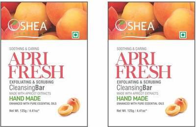 

Oshea Herbals Aprifresh Cleansing Bar - 125 gm(250 g, Pack of 2)