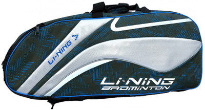

Li-Ning ABSM201 9 in 1 Winners Badminton Kit Bag with Separate Shoe Compartment - Black Kitbag(Black, Kit Bag