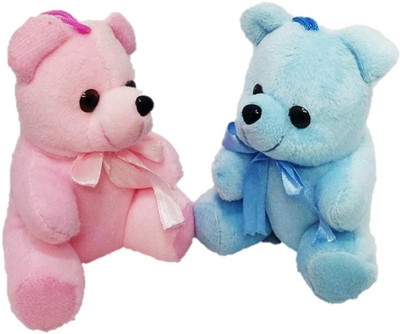 

ARP Collections ARP Hanging Teddy Bear Soft Toys Pack Of 2 (14 CM.) - 14 cm(Blue)