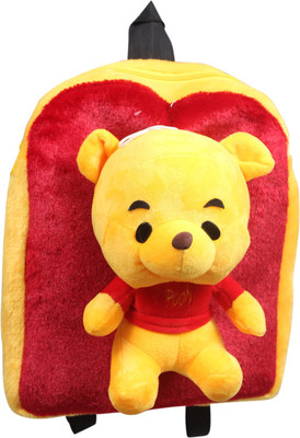 

Tickles Happy Pooh Shoulder School Bag - 38 cm(Multicolor)