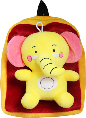 

Tickles Cute Elephant Soft toy School Bag - 38 cm(Multicolor)