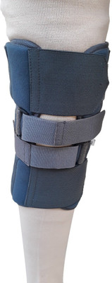 

Arsa Medicare KNEE BRACE Short Type Laminated 3-Layered Strong PUF Fused Fabric For Comfort and Aesthetics Knee Support (, Grey, Black