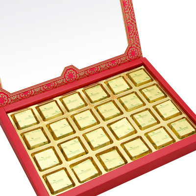

Ghasitaram Gifts Mewa Bites- 24 pcs Pink Printed Assorted Mewa Bites Box(480 g, Box)