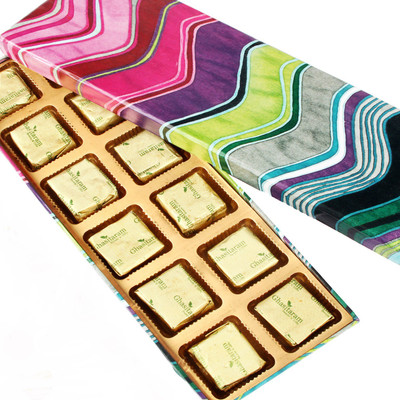 

Ghasitaram Gifts Pink Printed 12 pcs Mewa Bites Box(240 g, Box)