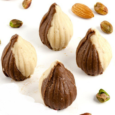 

Ghasitaram Gifts Chocolate Twin Mawa Sugarfree Modaks(200 g, Box)