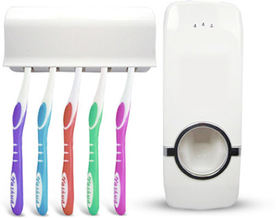 

Anand India Plastic Toothbrush Holder(White, Wall Mount)