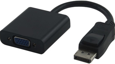 

Hle TV-out Cable Display Port to VGA Adaptor Cable(Black&White, For Laptop)