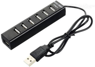 

OLECTRA Premium (1) 7 PORT USB 2.0, 480 MBPS WITH CABLE UNIVERSAL SPLITTER USB Hub (Black) Premium (1) 7 PORT USB 2.0 , 7 port hub USB Hub(Multicolor)