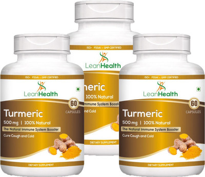 

LeanHealth Turmeric - 60 Capsules - (Pack of 3)(180 No)