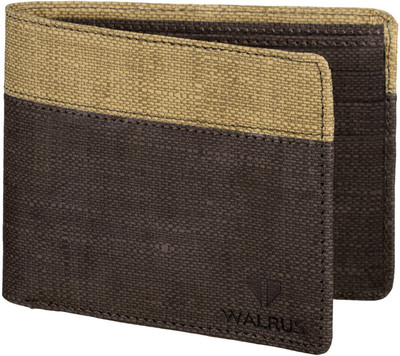 

Walrus Men Brown Artificial Leather Wallet(5 Card Slots), Brown & beige
