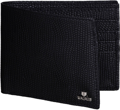 

Walrus Men Black Artificial Leather Wallet(6 Card Slots)