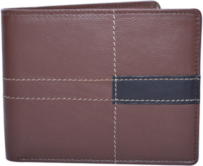 

Cut The Chase Men Brown Genuine Leather Wallet(10 Card Slots), Brown leather