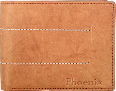 

Phoenix Men Tan Genuine Leather Wallet(3 Card Slots)