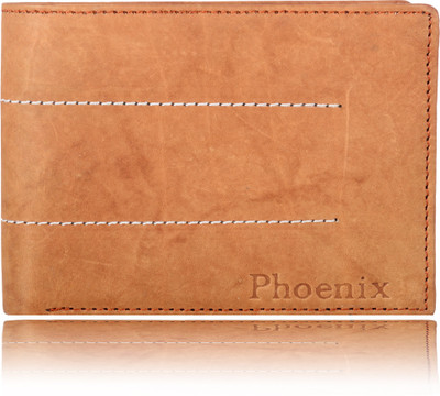 

Phoenix Men Multicolor Genuine Leather Wallet(3 Card Slots), Tan
