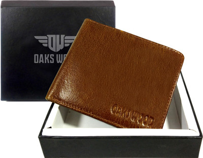 

Oaks Wood Boys Brown Genuine Leather Wallet(7 Card Slots)