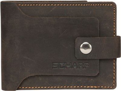 

SCHARF Men Black Genuine Leather Wallet(6 Card Slots)