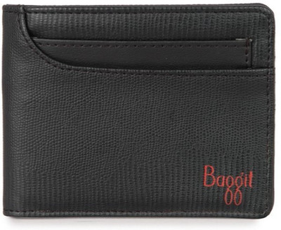 

Baggit Men Black Artificial Leather Wallet(6 Card Slots)